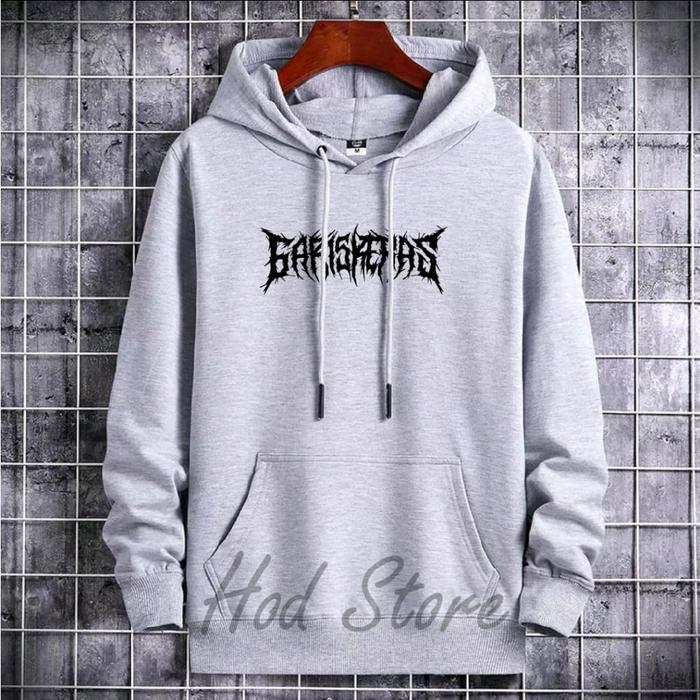 sweater Hoodie GARIS KERAS Keren dewasa Oversize pleece Basic PutihFleece dewasa ready tersedia siz