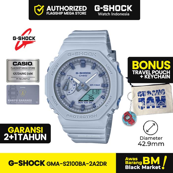 G-Shock GMA-S2100BA-2A2DR | Jam Tangan Wanita Cewek | Analog Digital | Anti Air | Original | Casio G