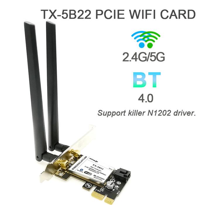 Atheros AR5B22 Dual Band 300Mbps PCI-E PCI Express X1 X16 Wireless