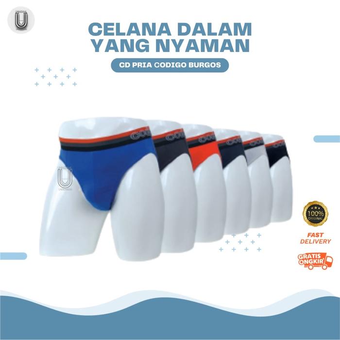 CD Celana Dalam Sempak Underwear Pria Cowok Codigo Burgos Bahan 100% Katun Premium By Universalunder