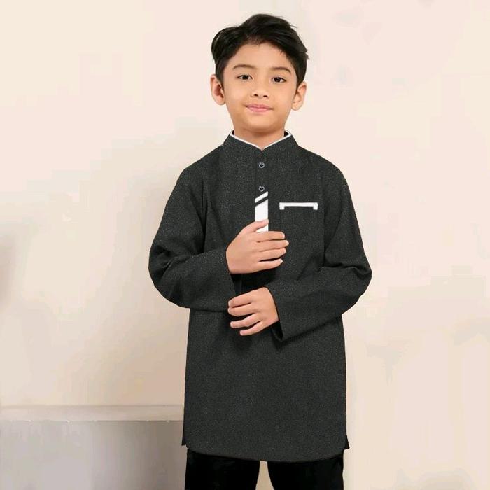 ABAD KIDS - Baju Koko Anak Terbaru 2026 Katun Madinah Usia 5 6 7 8 9 10 11 12 13 14 15 16 tahun Ukur