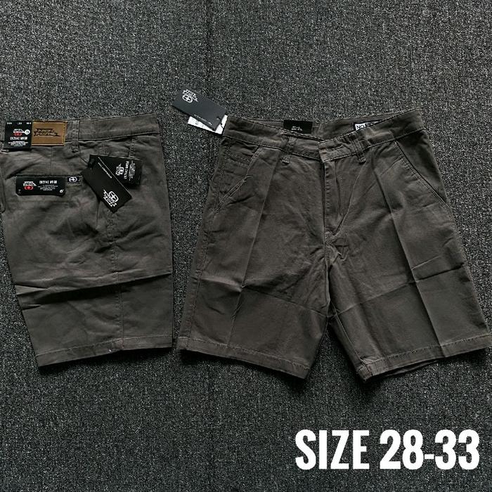 Celana Pendek Chinos Cowok Surfing No Fear Bahan Washing
