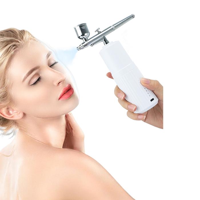 Mini Air Compressor Kit Facial Airbrush Sprayer Water Oxygen