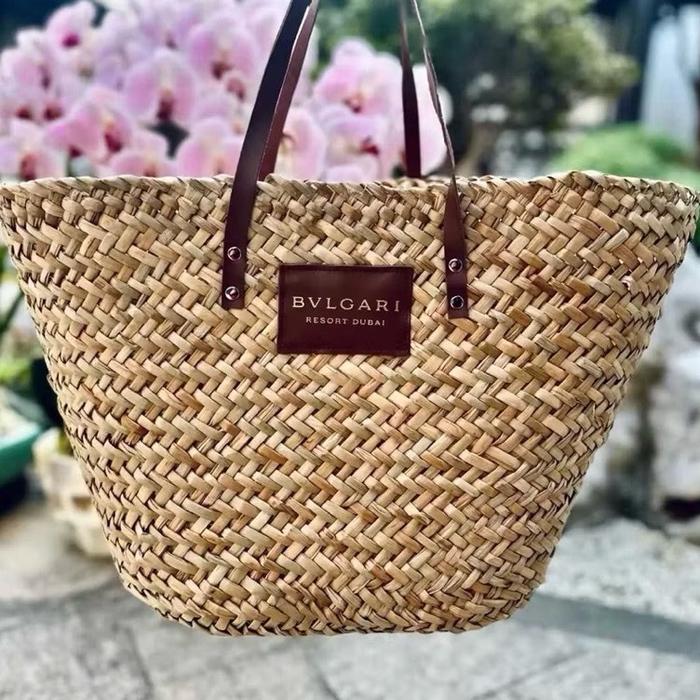Bvulgar* Tote Anyam tote Pantai VIP gift