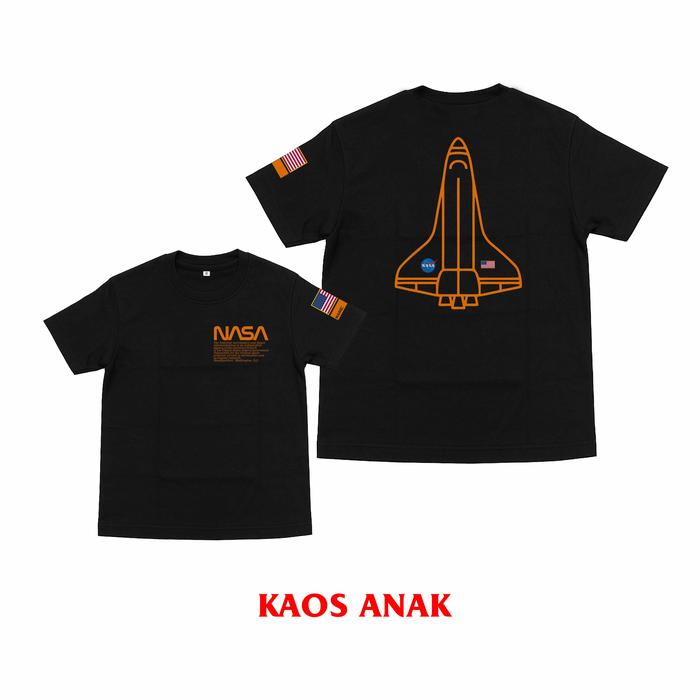 Kaos Anak Laki Laki Astronot Nasa Ruang Angkasa Pesawat Alien Bahan Nyaman Adem
