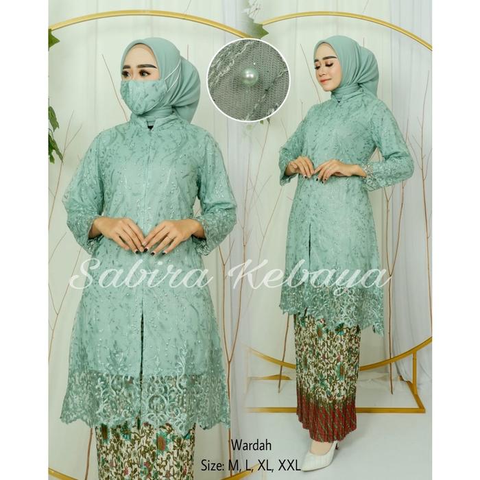 KEBAYA TUNIK BUSUI / BROKAT TULLE MODERN TERBARU/SERAGAMAN PESTA/WISUDA/KONDANGAN/FREE MASKER//TREND