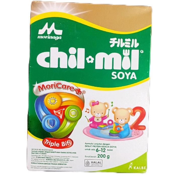 MORINAGA CHIL MIL SOYA 2 200G - SUSU FORMULA LANJUTAN DENGAN ISOLAT PROTEIN KEDELAI (SOYA) UNTUK USI