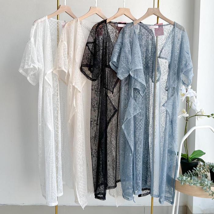 NEW Outer Lace Brukat Brokat Wanita Outer Kondangan Atasan Blazer Atasan Wanita Muslim Baju Pesta |