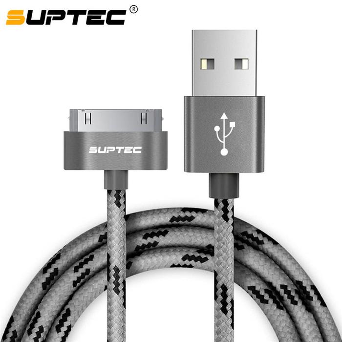 SUPTEC 30 Pin USB Cable for iPhone 4S 4 3GS iPad 1 2 3 iPod Nano itouch Charger Cable Fast Charging 
