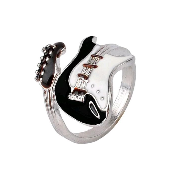 Cincin Kasual Desain Bass Elektrik / Electric Bass (Model Terbuka)