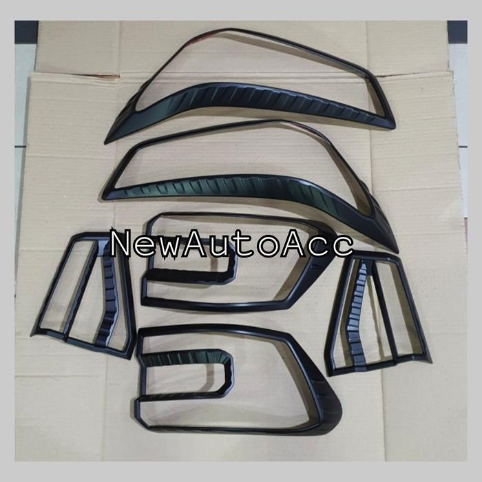 Paket Garnish Lampu Hitam Doff Raize / Rocky 2021