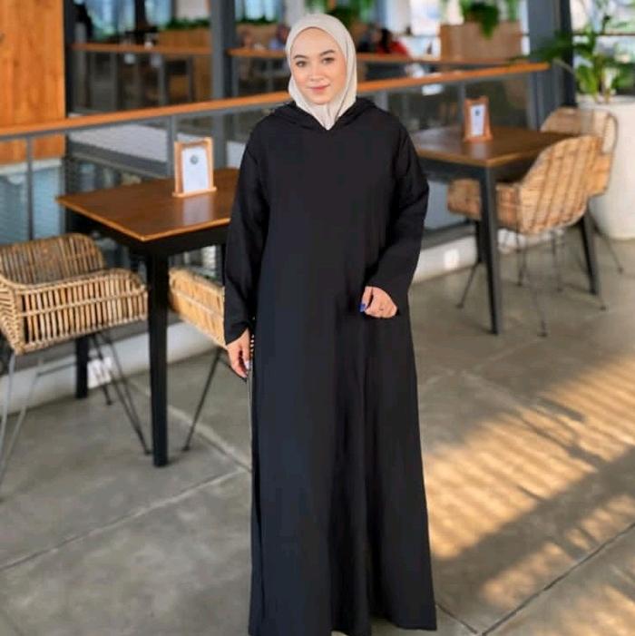 Gamis Hoodie Pololinen Terbaru Wanita