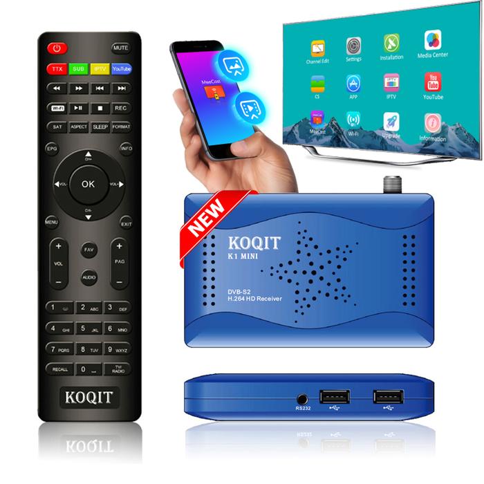 Koqit DVB-S2 Satellite Decoder T2-MI Tuner Receptor DVBS2 Satellite