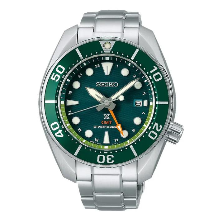 Seiko SFK003J1 Silver Sumo Hulk GMT Solar Jam Tangan Pria
