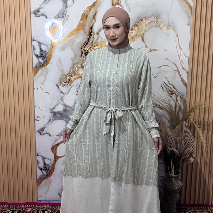 SAYSWEAR - [MAXI DRESS WANITA] Dress Lengan Panjang Wanita Fashion Muslim Brand Nobby X Lesti