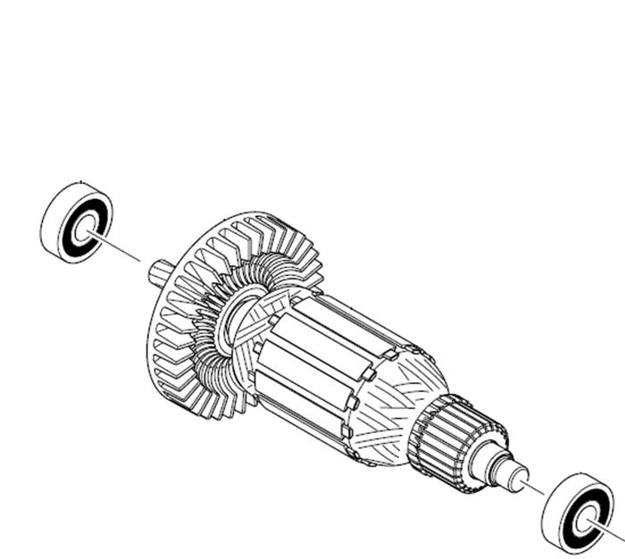 MAKITA 518903-9 Rotor Motor Armature for DP2010 DP2011