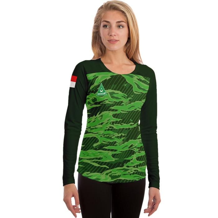 kaos wanita baju ansor - jersey banser Nahdlotul ulama ansor 3D Fullprinting 3D terbaru