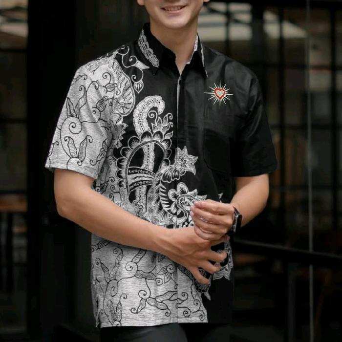 Baju Batik PSHT Motif Wayang Digital Printing - Distro, Pria