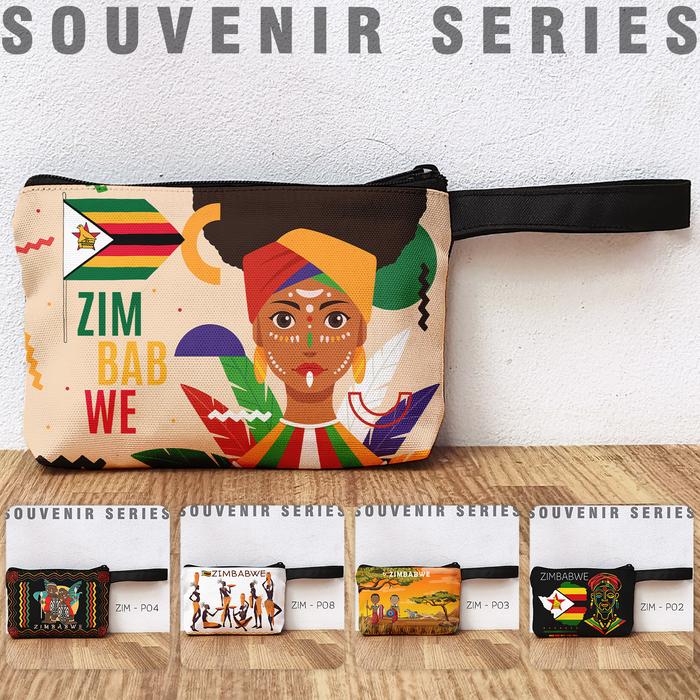 Pouch Souvenir Zimbabwe Dompet Oleh OIeh Zimbabwe Afrika