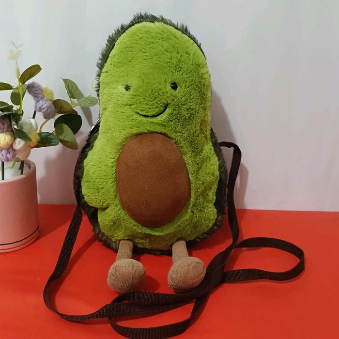 Jellycat Amuseable Avocado Bag Original JELLYCAT Selempang Lucu untuk Wanita