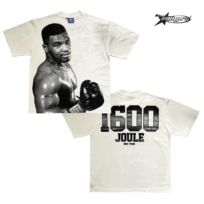 [COD] KAOS BAJU MIKE TYSON OVERSIZE Vintage Bootleg Rap Tee LAMAMMAPREGA - M