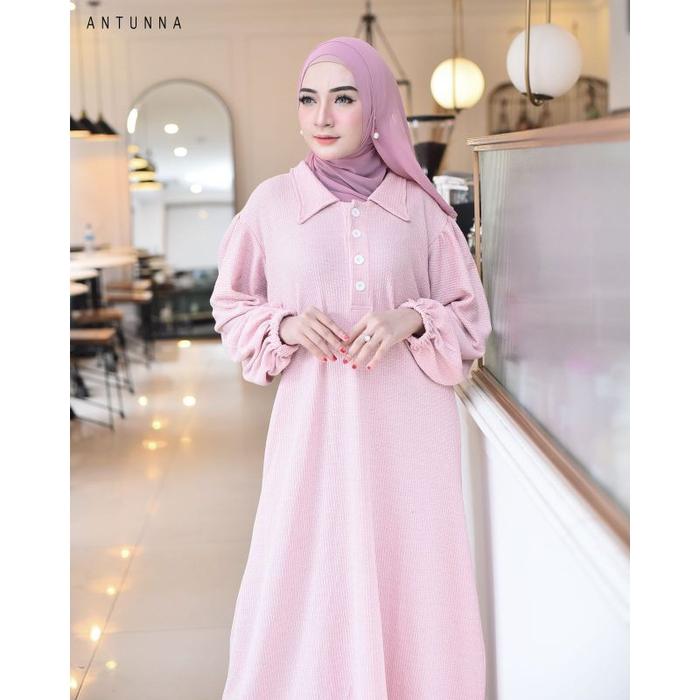 Gamis Lebaran Wanita Marsya By Antunna / Gamis Knit