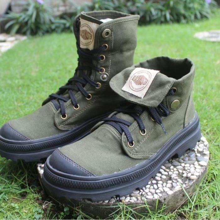Sepatu Boot Tinggi Pria Hiking Blackmaster Paladium