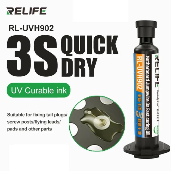 Lem Pcb / Lem Jumper RELIFE RL-UVH902 SuperDry UV Curable Solder Mask 10CC