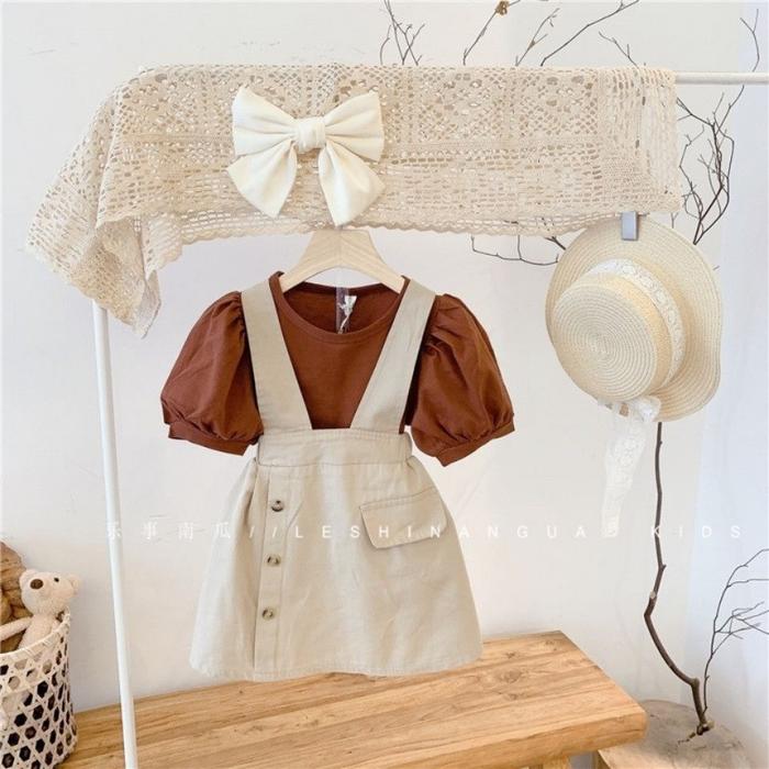 Sunshine Kids Stuff - Romper Dress Kids/Rok Gantung Anak Perempuan/ Baju Jalan Anak-Anak/ Rok Monyet