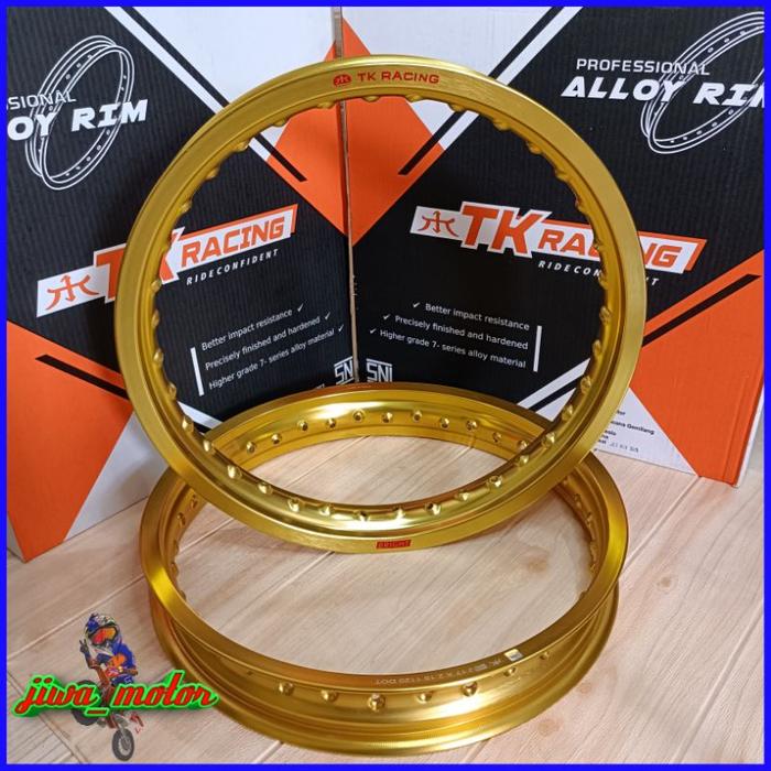 velg TK racing GOLD ring 17 140 160 185 215 hole 36 warna GOLD cocok untuk semua jenis motor pelek T