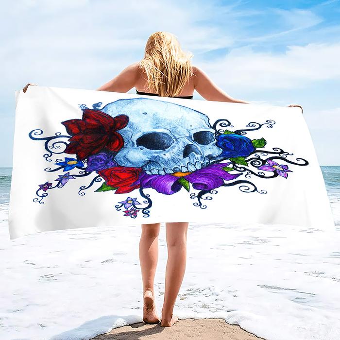 Microfiber Beach Towel Set Striped Beach Towel Quick Dry Beach Towel