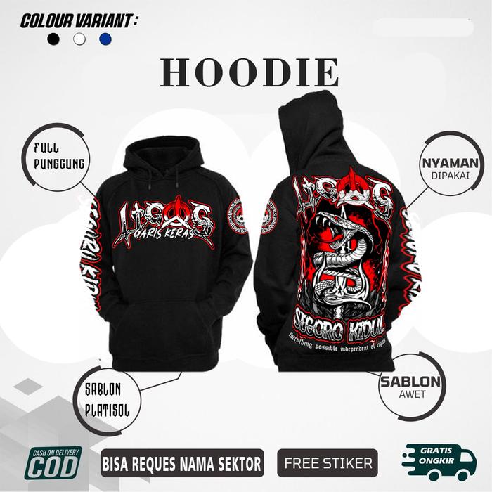 JAKET LIGAS JAKET HOODIE LIGAS SABLON FULL PUNGGUNG KKUALITAS DISTRO FREE STIKER