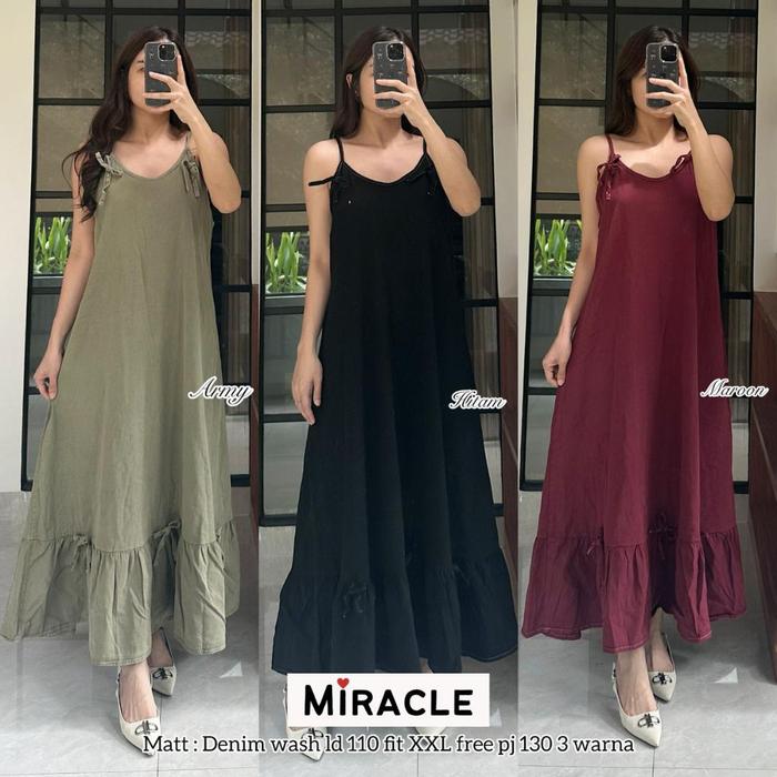 YEM1319 OVERALL JEANS DENIM / MAXY DRESS JEANS DENIM WASH WARNA PREMIUM
