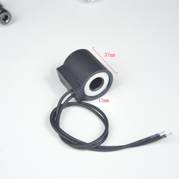 13mm Hole Wired Coil DC12 24V AC220V Height 37mm