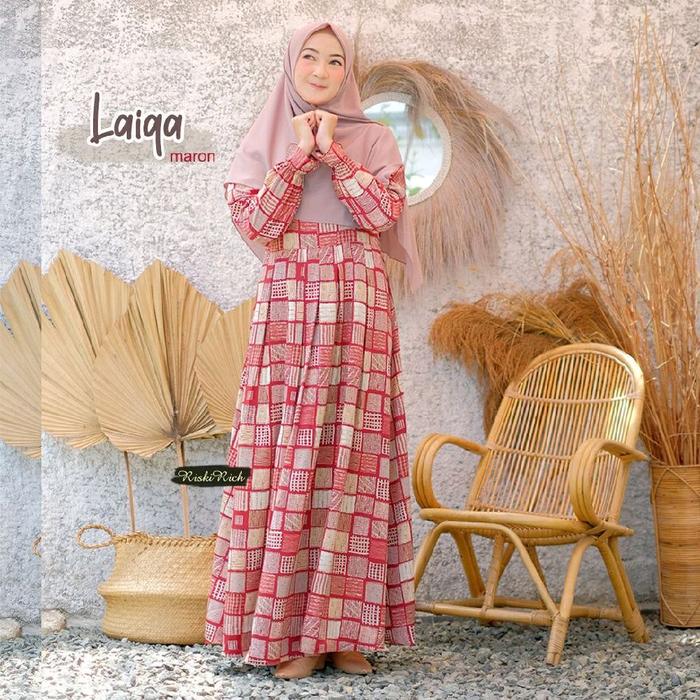 Laiqa dress riski rich gamis original