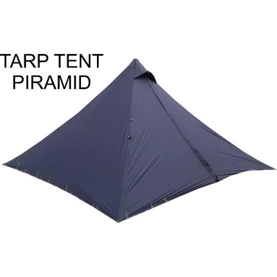 Tenda Camping Tarptent Pyramid Outer Waterproof Bushcraft Ultralight Dapur Camping Anti Badai