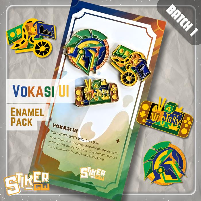 [BERIZIN RESMI] Enamel Pack UI – Vokasi | 3 Enamel Pin Program Pendidikan Vokasi Universitas Indones