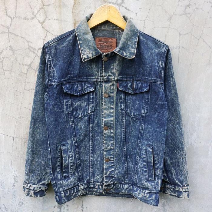 jaket trucker L E V I S denim jeans tebal second