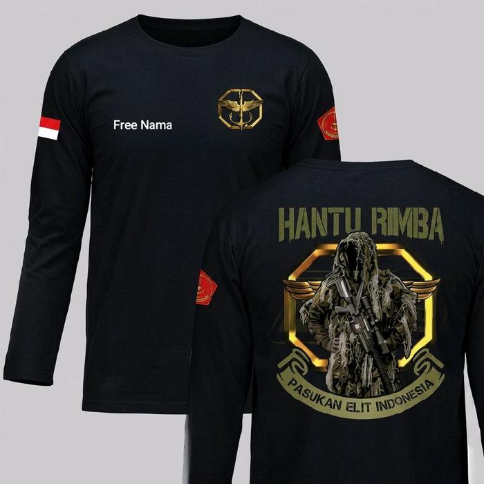 Kaos Hant* Rimba Pasukan Elit Indonesia Baju Taktikal Ukuran S M L XL (Free Nama)