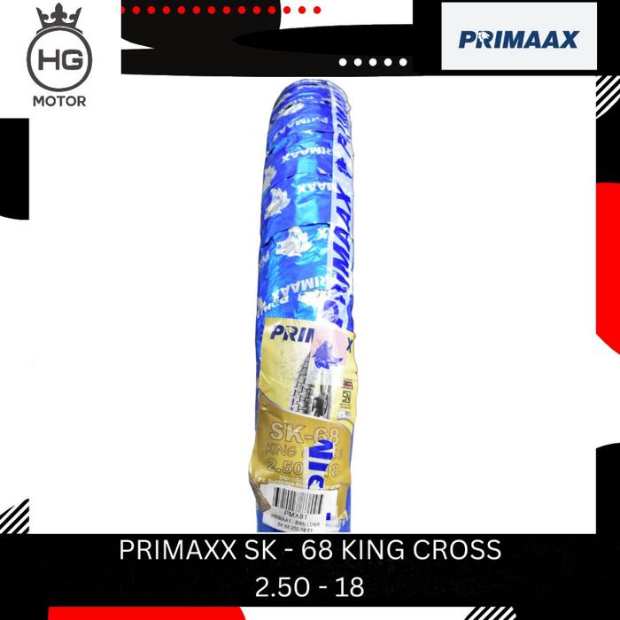 PRIMAAX PRIMAX Ban Luar semi Trail SK 68 250 Ring 18 Tube Type 2.50-18 KING CROSS