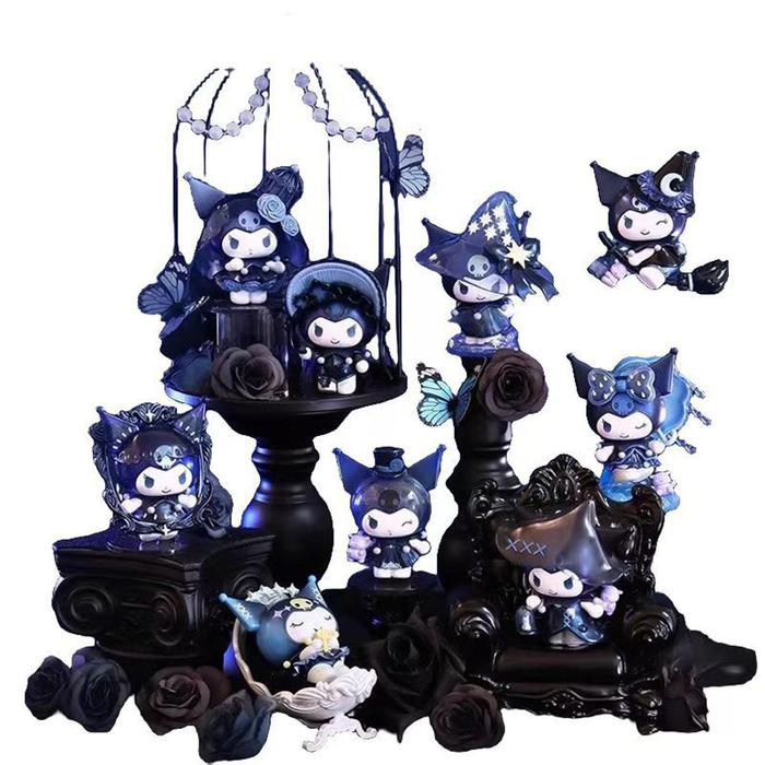 Kuromi Blind Box Werewolf Kill Series Action Figure Dolls Anime Figures Surprise Bag Cute Model Fans