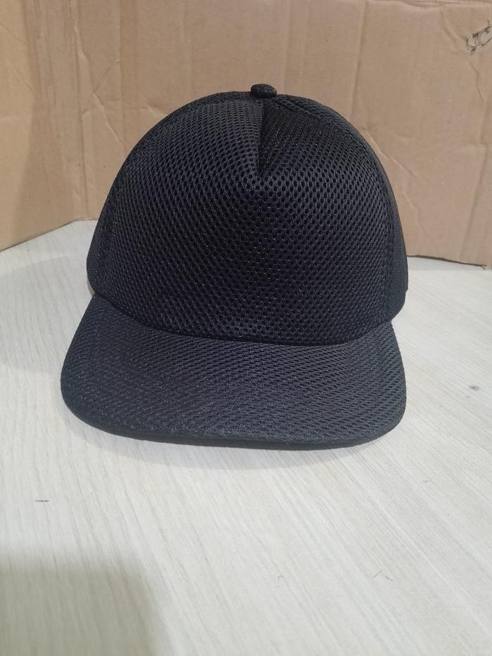 TOPI POLOS HITAM-Topi Jaring Polos Hitam