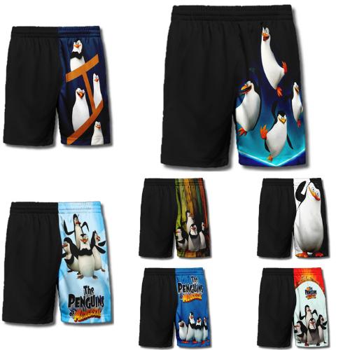 Celana Anak | Bawahan Printing - Celana Pendek Distro Anak Model Pinguin Penguin Madagascar - Saga B