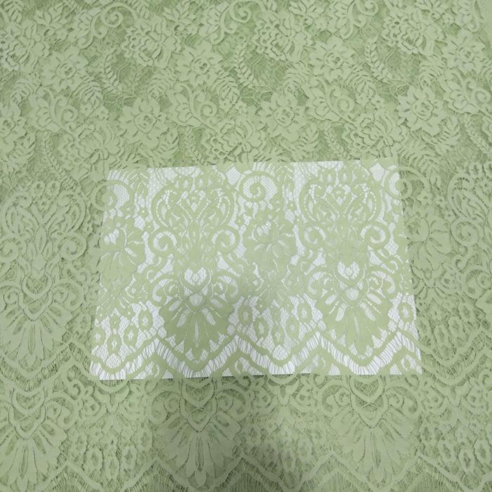Bahan Brokat Semi Prancis Warna Sage