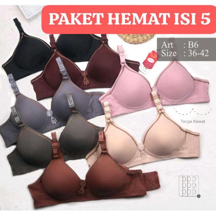 BRA LUPO ByOREO DAPAT 5 BRA WANITA LUPO ByOREO CUP B KAIT 3 CUCI GUDANG DISKON