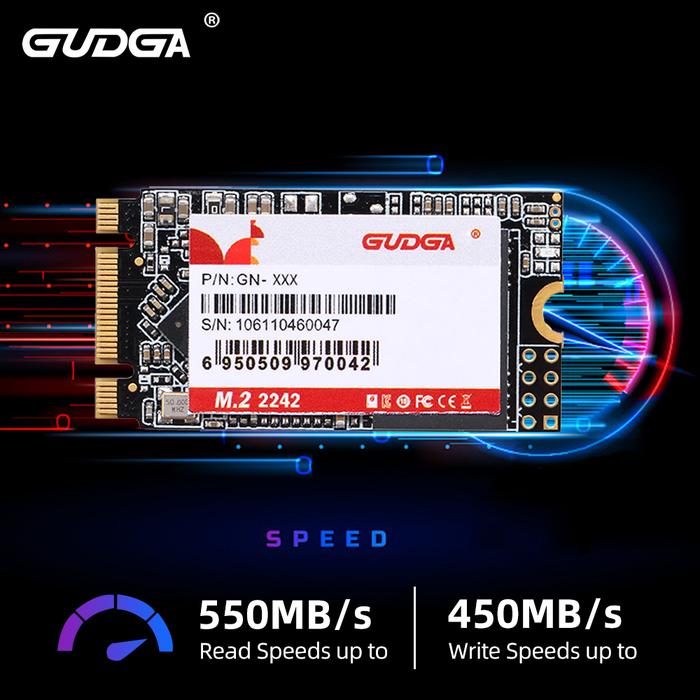 GUDGA SSD Drive M.2 SSD SATA3 256gb 512 gb HDD 2242mm NGFF SSD M2