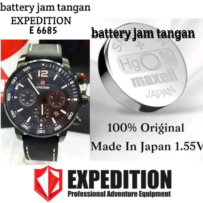 battrai jam tangan Expedition battrai pengganti battrai jam original e6685