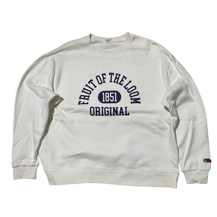 Fruit of the loom FOTL original 1851 white crewneck