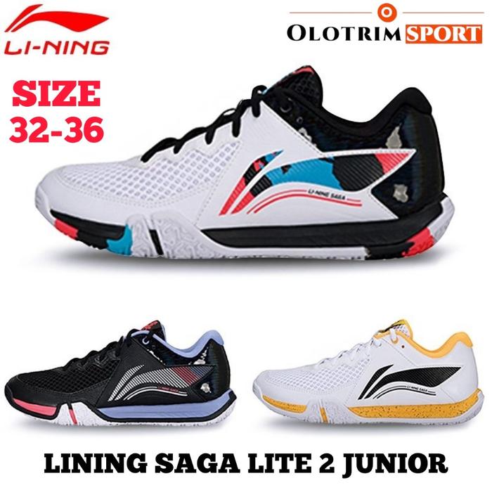 Sepatu Badminton ANAK LINING SAGA LITE II 2 JUNIOR JR Original