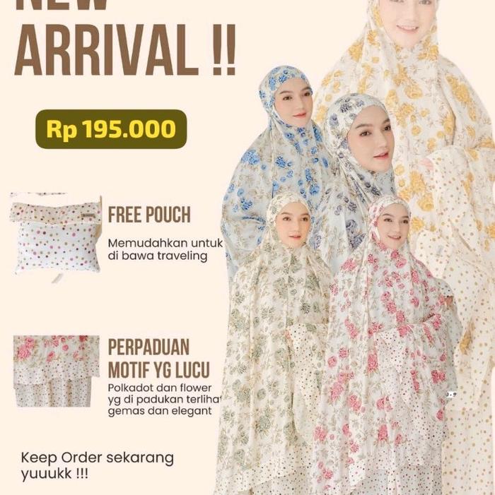 Mukenah Jasmine by Denizer - Motif bunga